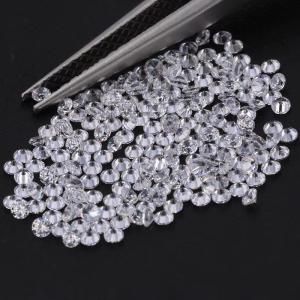 Engagement Ring White Loose Moissanite Diamond 0.9mm - 3mm Melee Size Cubic Zirconia