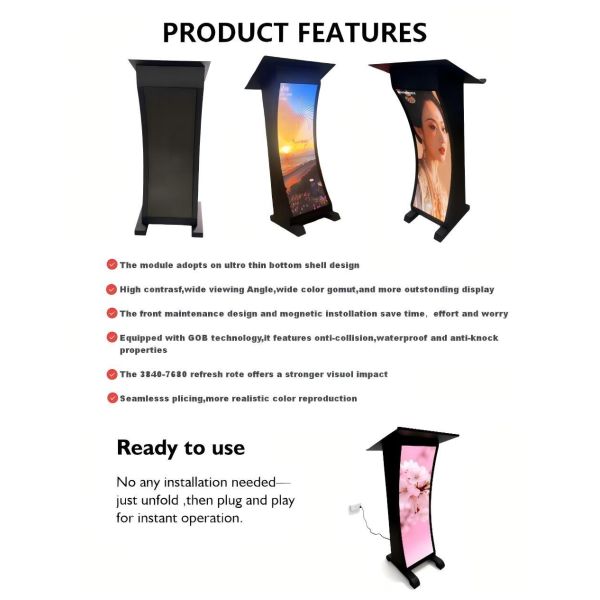 P1.2 Podium led display Screen