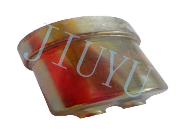 Cheap Yellow Zinc Stamped Metal Parts Thickness 0.8mm Deep Drawn Cups for sale
