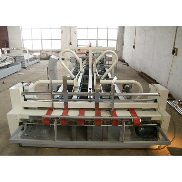 Corrugated Carton Automatic Folder Gluer Machine 120 M / Min Working Speed