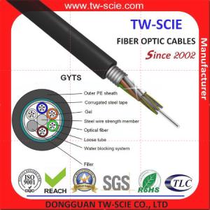 216 Core Outdoor Rated Fiber Optic Cable , Armored Om3 Fiber Optic Cable Gyts