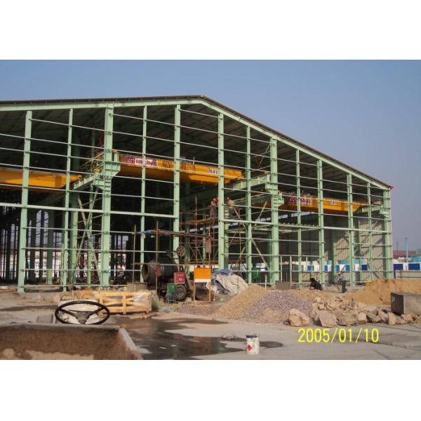 0.6mm Steel Sheet Waterproof Prefabricated Steel Structure Workshop