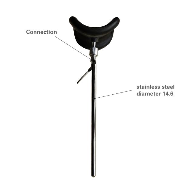 Black Surgical Table Accessories Leg Holder Operating Room Table Accessories