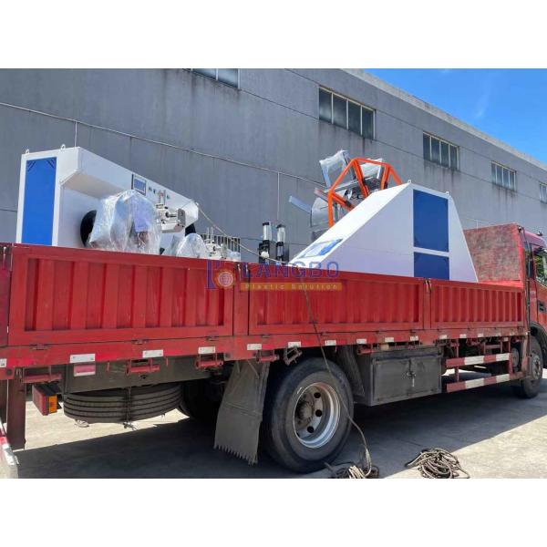 Schnider Electrical Components Automatic Plastic Tuber Rewinder Machine For PE HDPE Corrugated Pipe Coiling Range 1600-3200mm