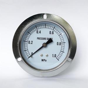 China 1 MPa Utility Pressure Gauge 75mm Chromed Steel Bottom Mount Tank Pressure Manometer on sale