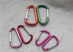 Best Small Personalized Promotional Gifts Carabiner Multiple Colors D - Shaped Mountaineering Buckle Metal Key Holder wholesale