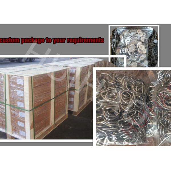 25x30mm Metal D Rings For Fabrication Of Removable Insulation Blanket