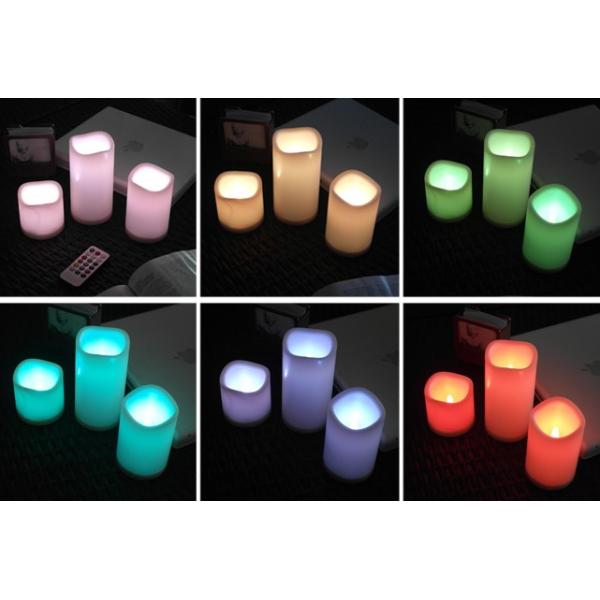 Wireless rechargeable Remote Control LED Tea Light Candles with 12 colors