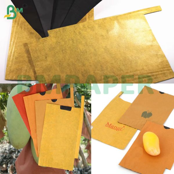 55gsm Light-proof Yellow Outside Black Inside Mango Wrapping Paper