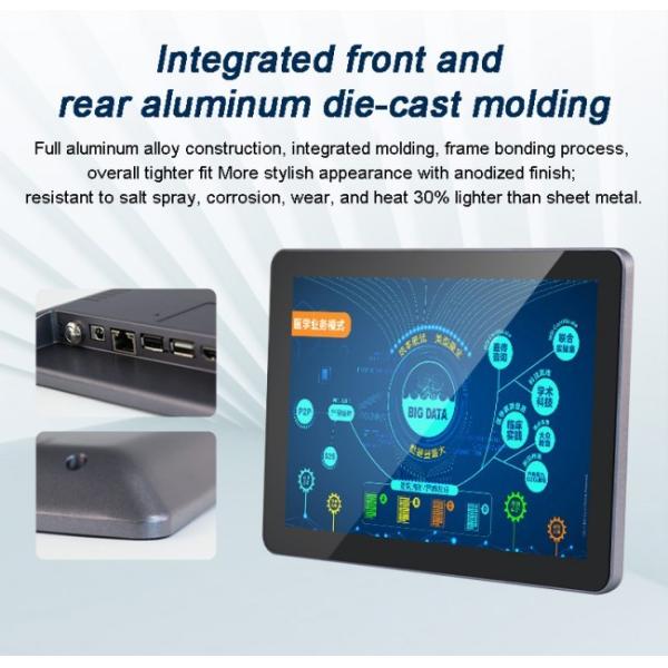 27 Inch IP65 Waterproof 300 Nits High Brightness LCD Display Embedded Metal Industrial Displays