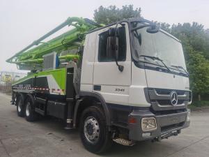 China Model 2013 56m Used Zoomlion Concrete Pump Truck With Mercedes Benz Chassis on sale
