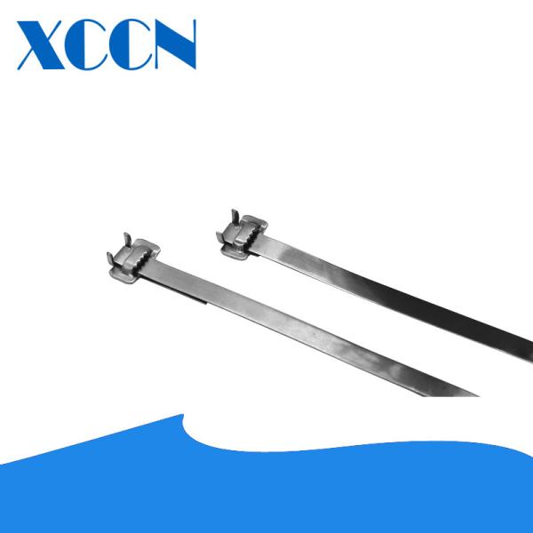 Cheap Firmly Hold Jumbo Cable Ties , Metal Pipe Ties Multifunctional Easy Installation for sale