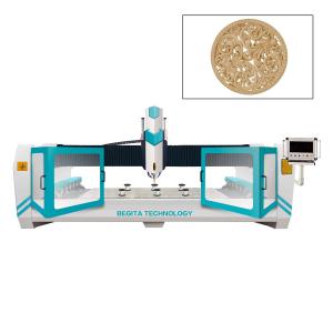 Marble CNC Stone Carving Machine Application With 11KW AC Current