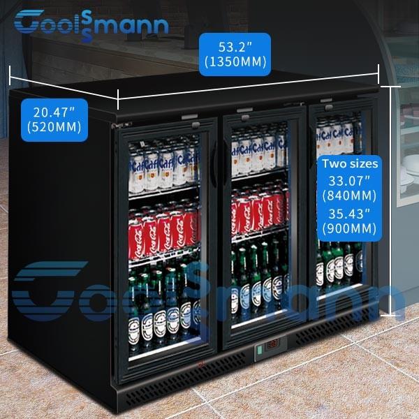 Cheap Digital Thermostat Beer Bottle Fridge Chiller , Glass Door Small Beer Fridge Cabinet for sale