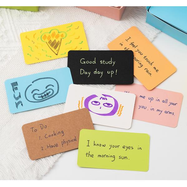 Customizable Slim Drawer Box Set for Flashcards and Small Items