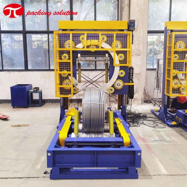 Cheap Electric Copper Coil Packing Machine With Welding Stacking Circumferential Labeling System for sale