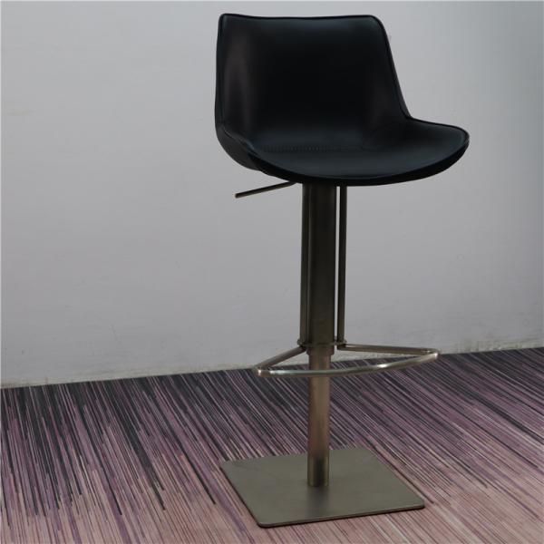 Cheap Spacious Cushion 107cm Stainless Steel Counter Stool for sale