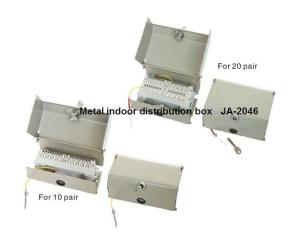 Metal indoor network distribution box 10 pair 20 pair  key locking type