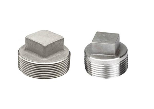 Cheap Square Head Stainless Steel Threaded Pipe Fittings Threaded Plug 304 BSP ASME B16.11 for sale
