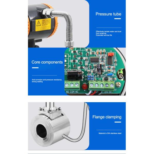 DN300 Gas Liquid Intelligent Vortex Flowmeter 20MPa
