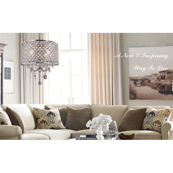 Modern Chandelier Ceiling Lighting with Crystal Lampshade Lighting Dining room Kitchen Hanging Lamp (WH-MI-77)