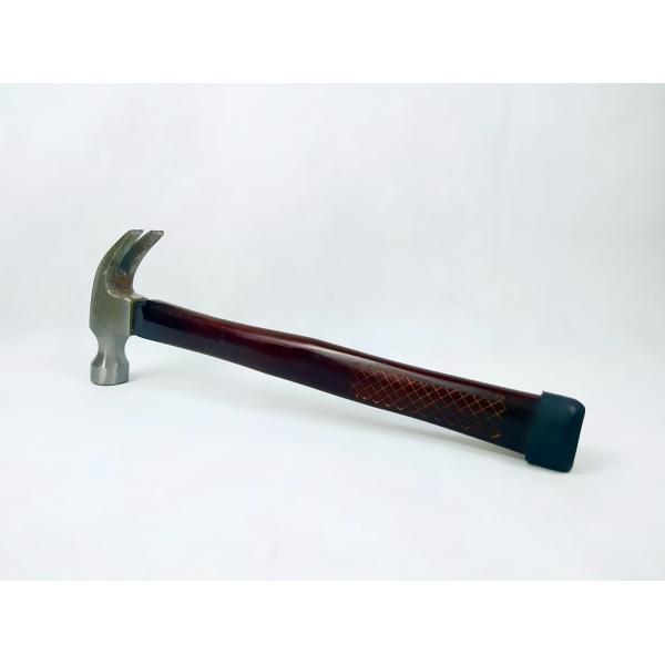Colored Laser marking wooden handle and polishing surface Forged Steel Claw hammer