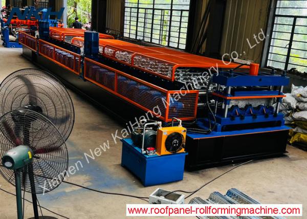 Cheap Floor Deck Making Machine Easy Operate, roll forming machine for building structure, with gera box on every stage for sale