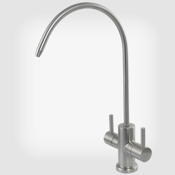 Cheap Double Handle Swivel Stainless Steel 304/316 Filter Mixer Ro Filtration Tap for sale