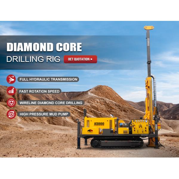 Crawler Mounted Remote Control Mineral Exploration Geological Investigation Borehole Core Drilling Rig