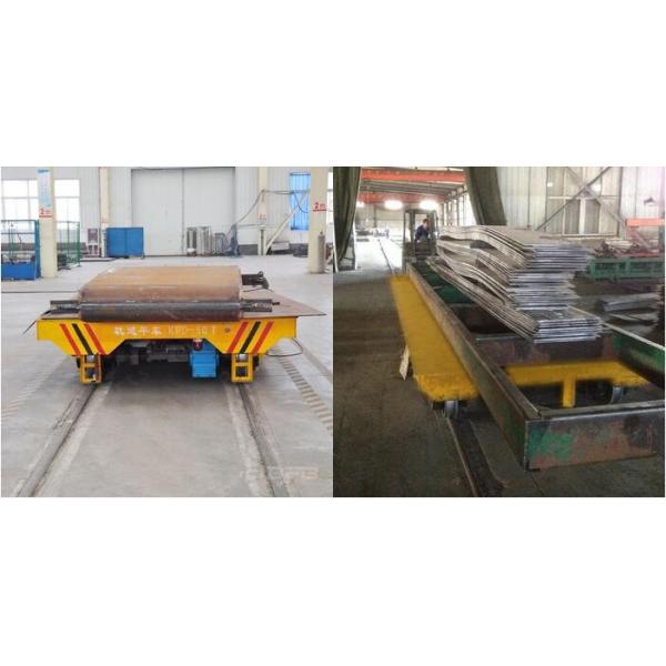 Heat Proof Rail Transfer Cart Arc Shaped Trajectory Motorized Turning Transfer Carriage
