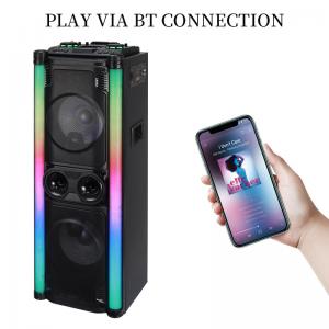 Best Super Bass LED Party Bluetooth Speaker Box Powerful Sound Double 10 Inch wholesale