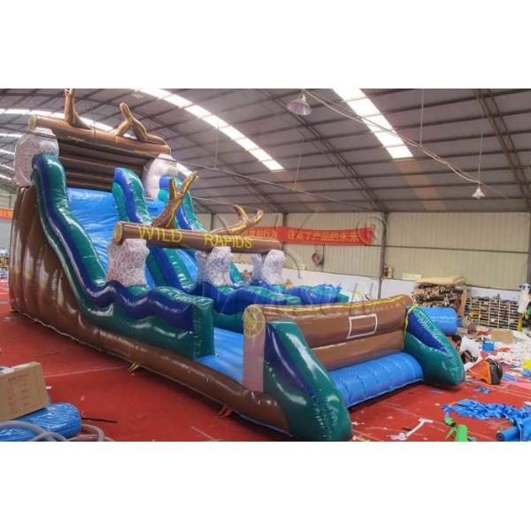Wild Rapids Inflatable Dry Slide, Commercial Grade Giant Blow Up Slide