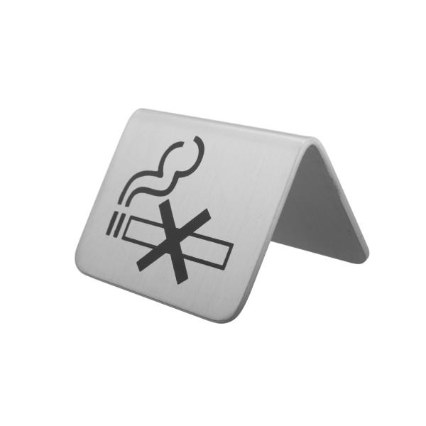 SS Stackable Table Tent Signs / " Smoking Area " " No Smoking " Warning Symbol Room Service Indicator