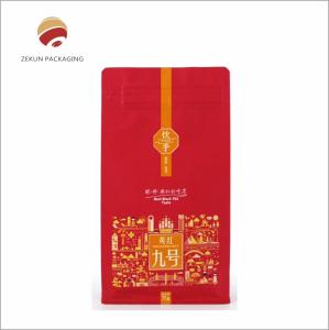 China Side Gusset Tea Packaging Pouch  Glossy Finish Tea Stand Up Pouches on sale