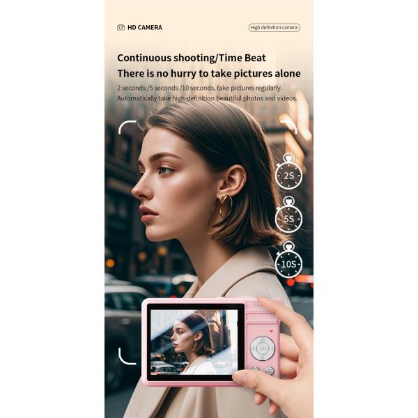 X11S Mini Dual Lens Kids Camera 1080P Bunny Cartoon Children Camera Adorable Toy Kids Selfie Digital Camera As Gift Prize