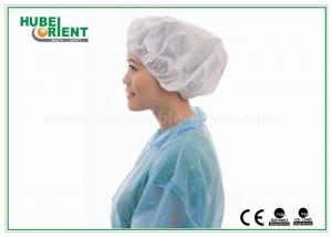 China Customerized Surgical Nonwoven Bouffant Scrub Hats For Hygienic / Clinics ,  FDA Standard on sale