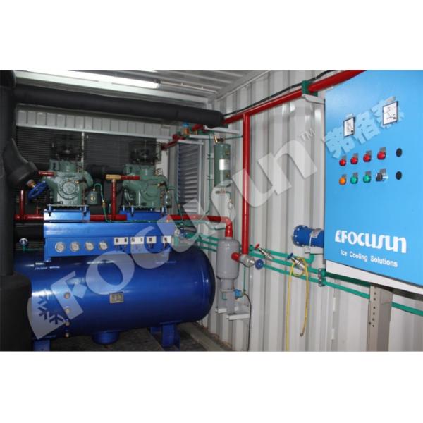 Water Cooling Direct Cooling System Containerized Ice Block Making Machine 10 ton/day