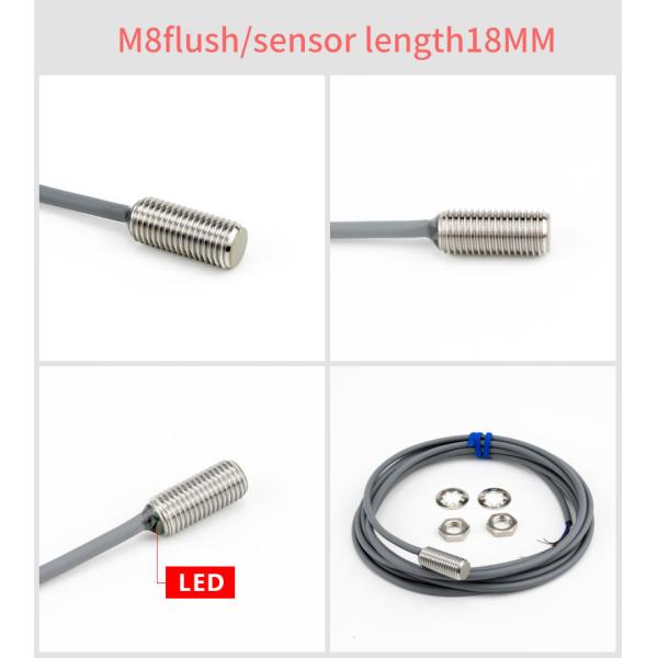 M8 Series Inductive Proximity Switch Sensor Waterproof Shockproof IP67