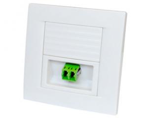 Best 86 Type Multifunctional Fiber Optic Junction Box Network Face Plate For SC/LC And RJ45 Connectors wholesale
