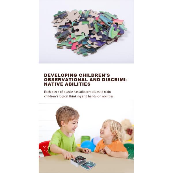 Children's Custom Printed Puzzles Eiron Box Jigsaw For 3 Year Olds 72PCS