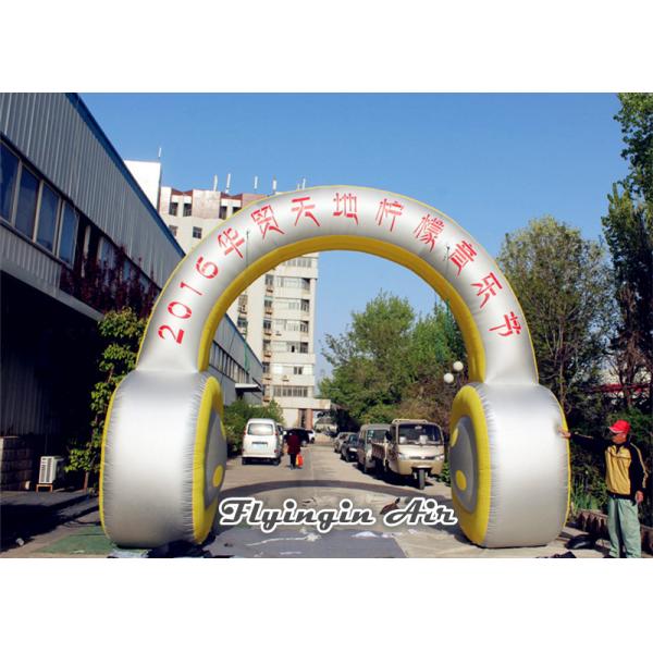 5m*5.5m Large Inflatable Earphone Mic for Music Festival and Events