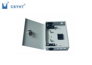 China Small Size Metal FTTH Box Load 4pcs SC Simplex Adapter Easy Installation on sale