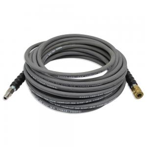China 3/8 X 50' 4000 Psi Pressure Washer Hose with Quick Connects in Grey and Black Colors on sale