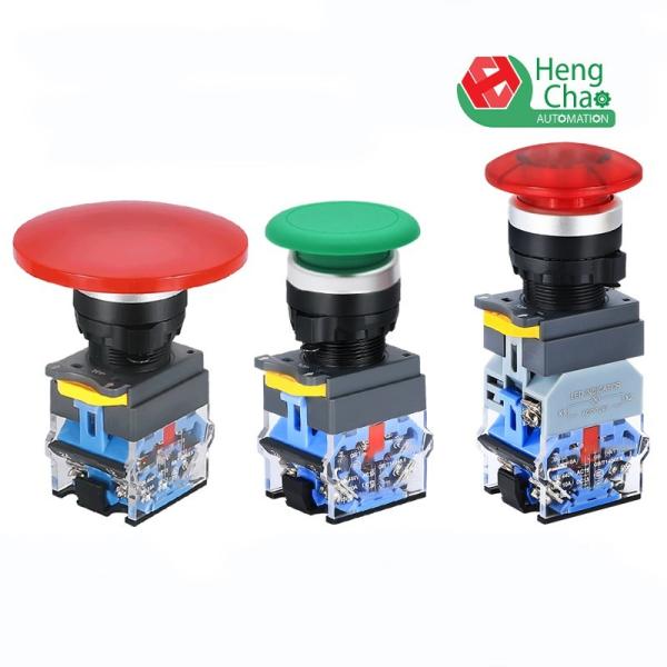 22mm Mushroom Head Emergency Stop Button For Filter Manufacturing Machines