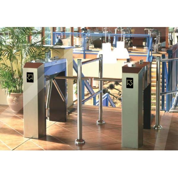 QR Code Reader Swing Half Height Flap Barrier Turnstile