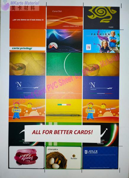 Cheap Excellent Ink Adhesion Printable Pvc Sheets For Plastic Card Making for sale