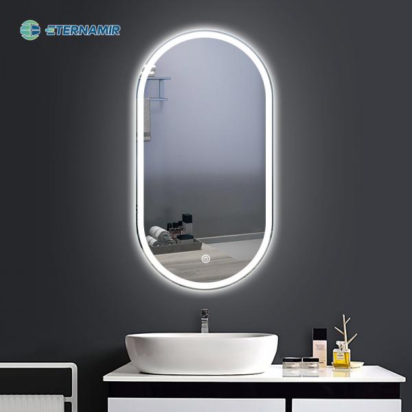Cheap 5mm Environmental Silver Mirror Round Shape LED Vanity Mirror for Smart Round Mirrors for sale