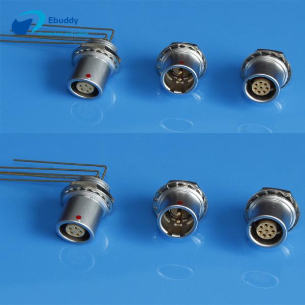 Lemo EHG inside assemblied panel mount socket Elbow pins 5 pin receptacle EHG.0B.305