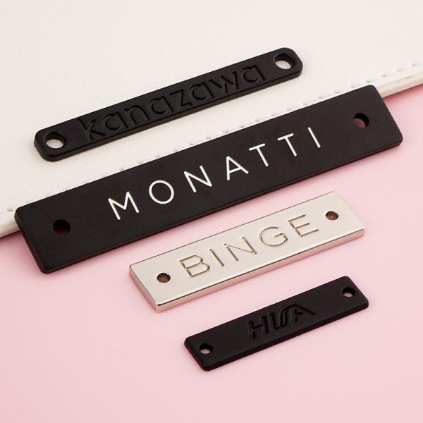 SGS Approved Custom Metal Logo Tags Sew Clothing Label For Personalized Clothes
