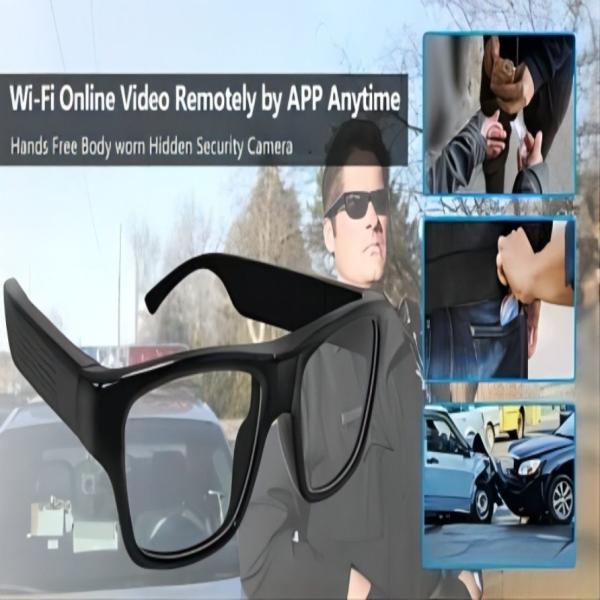 Cheap Security Spy Actions WiFi Live Streaming Glasses Real-Time Monitoring APP Connection for sale